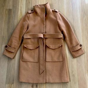 LOFT Tan Winter Tailored Coat